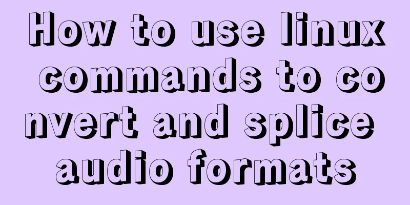 How to use linux commands to convert and splice audio formats