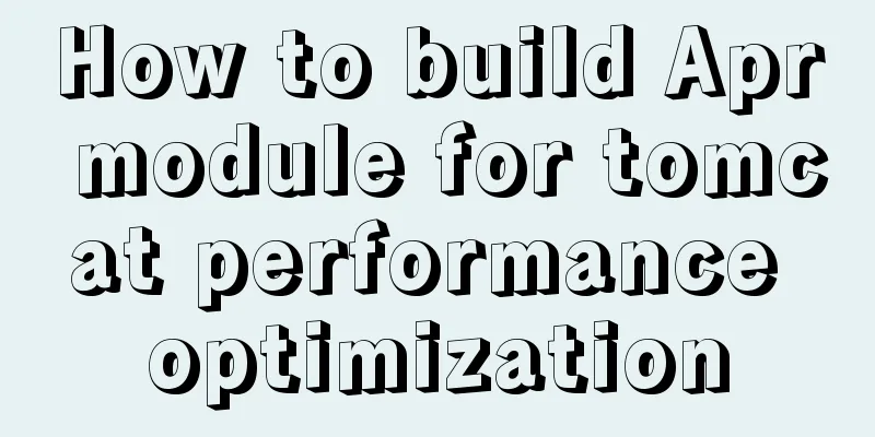 How to build Apr module for tomcat performance optimization