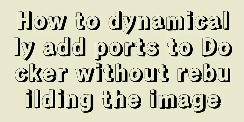 How to dynamically add ports to Docker without rebuilding the image