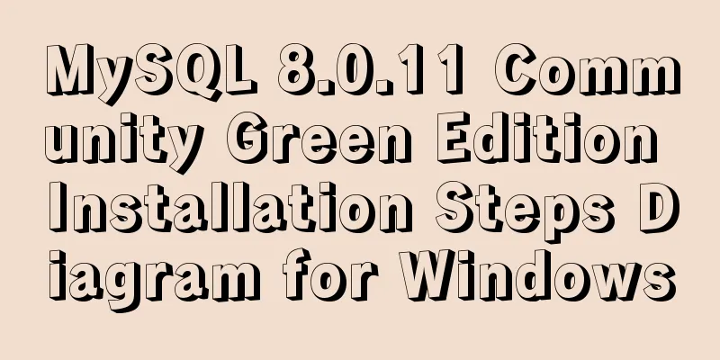 MySQL 8.0.11 Community Green Edition Installation Steps Diagram for Windows