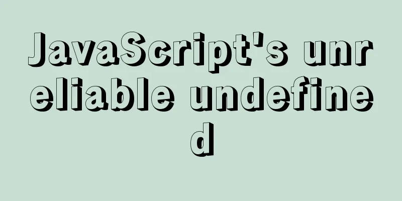 JavaScript's unreliable undefined