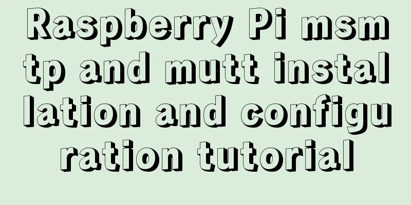 Raspberry Pi msmtp and mutt installation and configuration tutorial