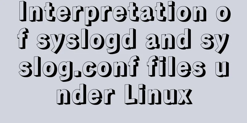 Interpretation of syslogd and syslog.conf files under Linux