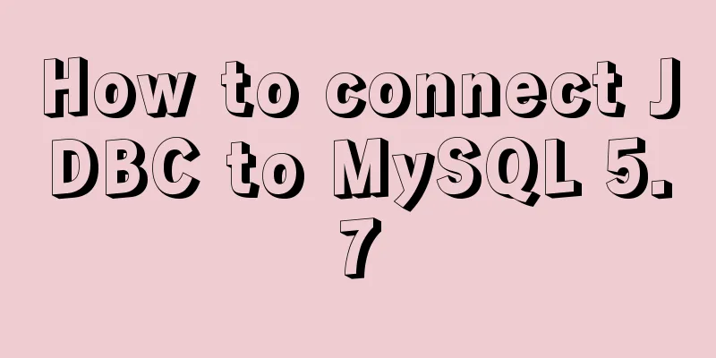 How to connect JDBC to MySQL 5.7