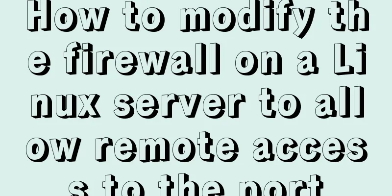 How to modify the firewall on a Linux server to allow remote access to the port