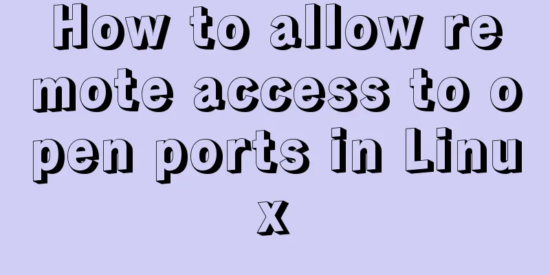 How to allow remote access to open ports in Linux