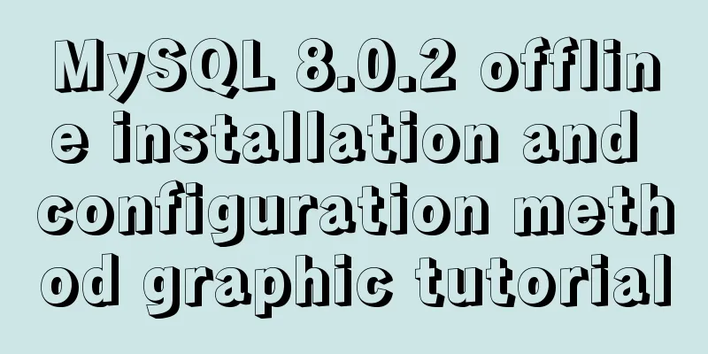 MySQL 8.0.2 offline installation and configuration method graphic tutorial