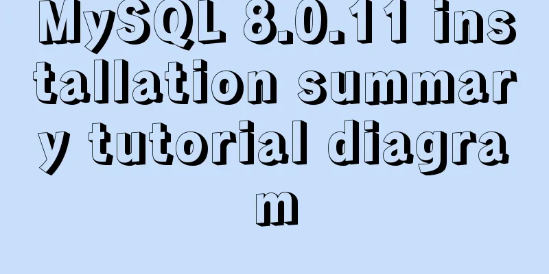 MySQL 8.0.11 installation summary tutorial diagram