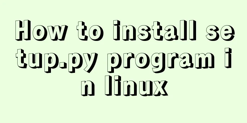 How to install setup.py program in linux
