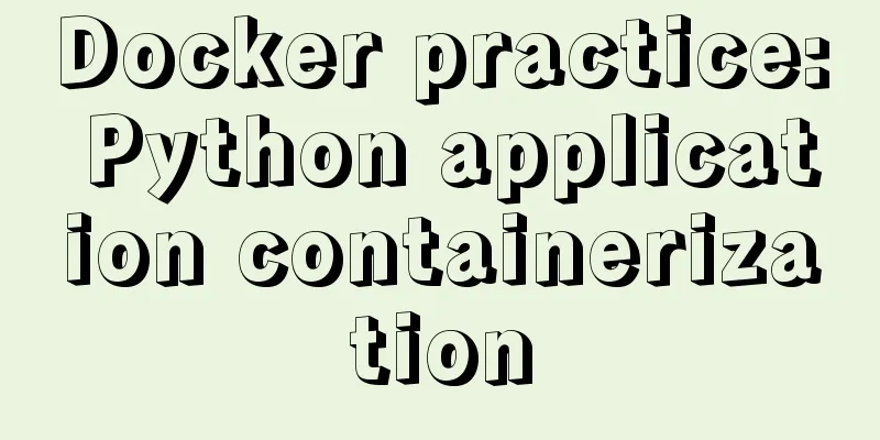 Docker practice: Python application containerization