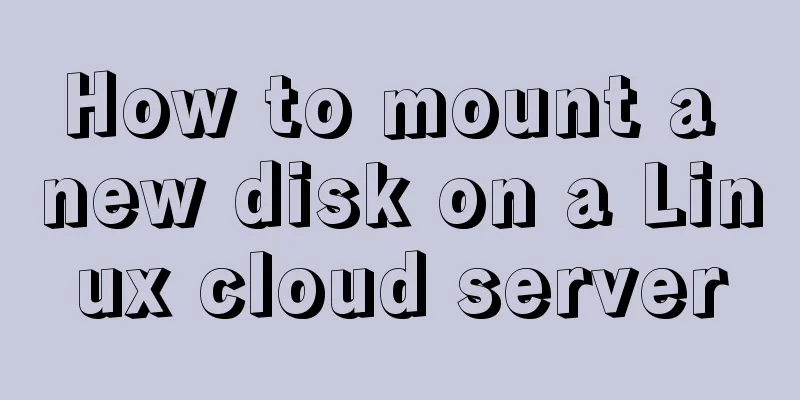 How to mount a new disk on a Linux cloud server