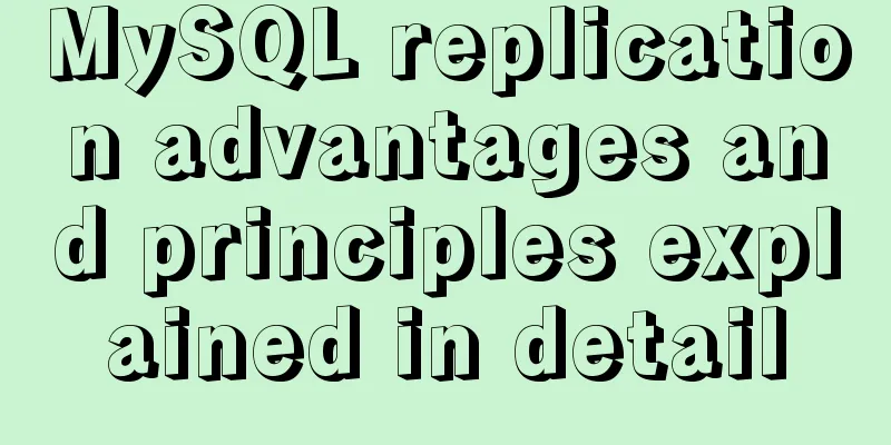 MySQL replication advantages and principles explained in detail