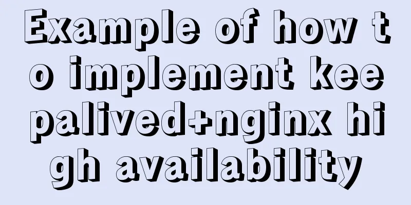 Example of how to implement keepalived+nginx high availability