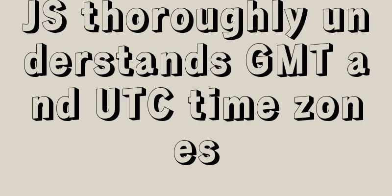 JS thoroughly understands GMT and UTC time zones