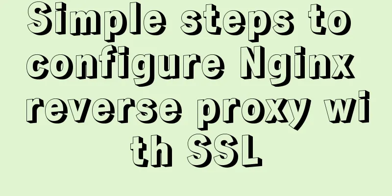 Simple steps to configure Nginx reverse proxy with SSL