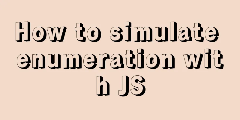 How to simulate enumeration with JS
