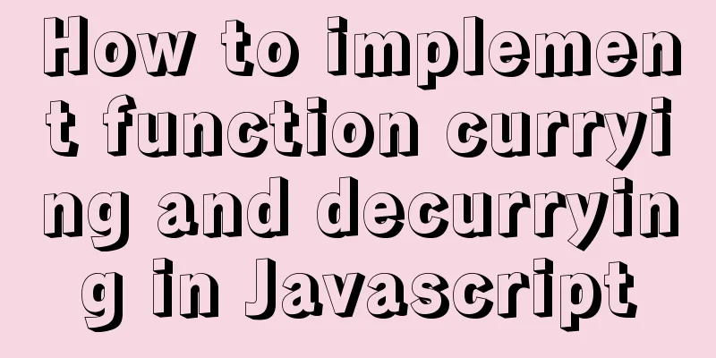 How to implement function currying and decurrying in Javascript