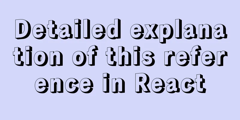 Detailed explanation of this reference in React
