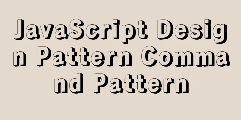 JavaScript Design Pattern Command Pattern