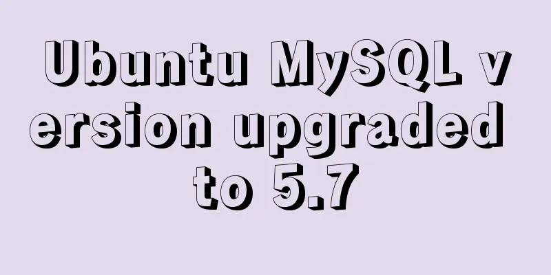 Ubuntu MySQL version upgraded to 5.7