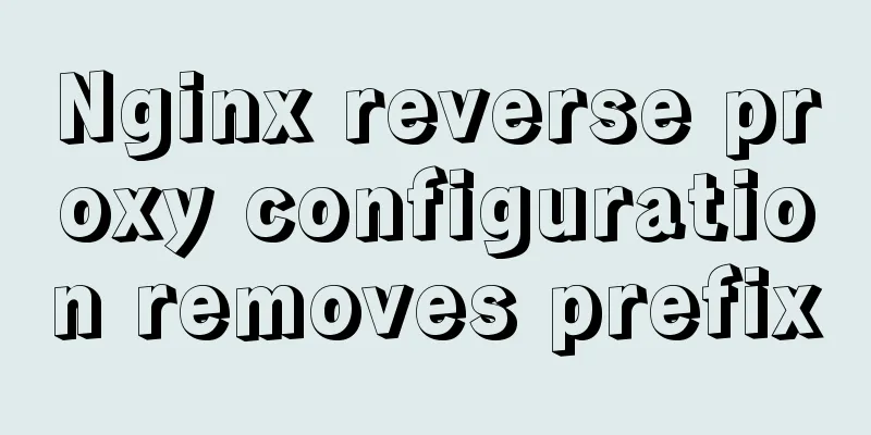 Nginx reverse proxy configuration removes prefix