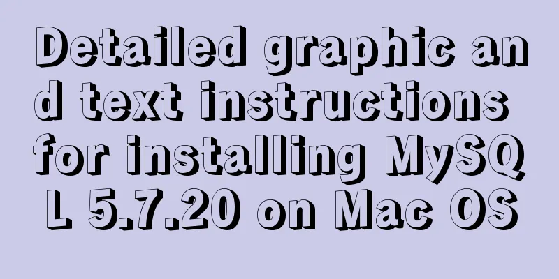 Detailed graphic and text instructions for installing MySQL 5.7.20 on Mac OS