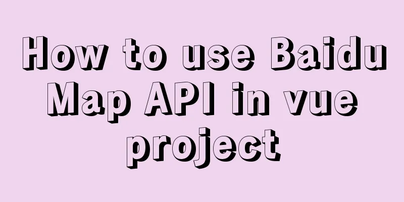 How to use Baidu Map API in vue project