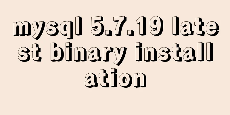 mysql 5.7.19 latest binary installation