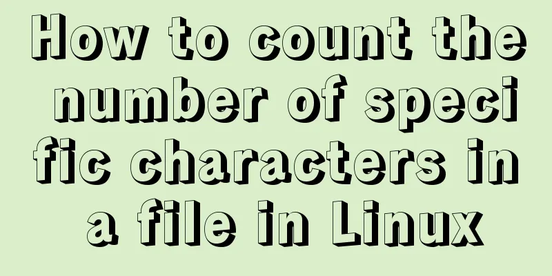 How to count the number of specific characters in a file in Linux