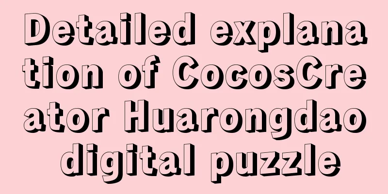 Detailed explanation of CocosCreator Huarongdao digital puzzle