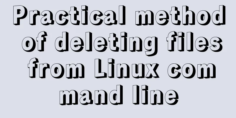 Practical method of deleting files from Linux command line