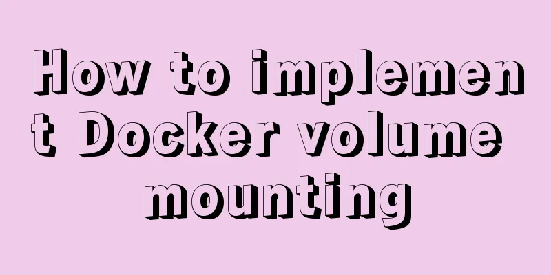 How to implement Docker volume mounting