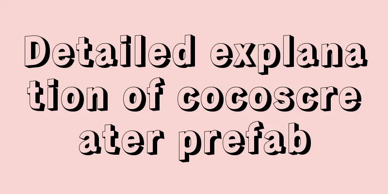 Detailed explanation of cocoscreater prefab