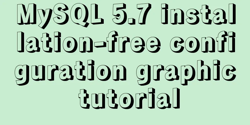 MySQL 5.7 installation-free configuration graphic tutorial