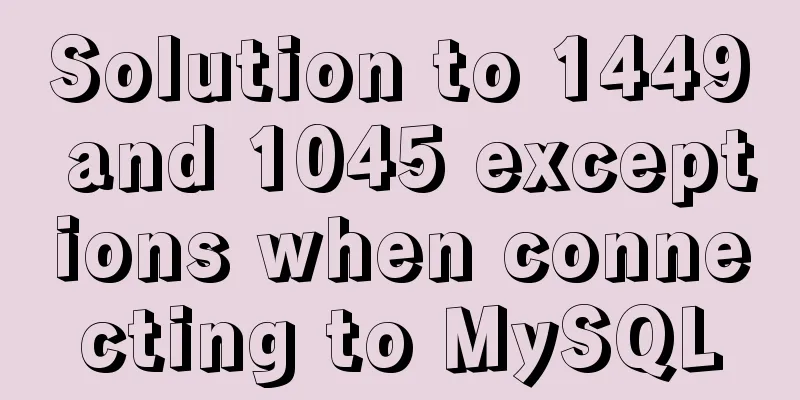 Solution to 1449 and 1045 exceptions when connecting to MySQL