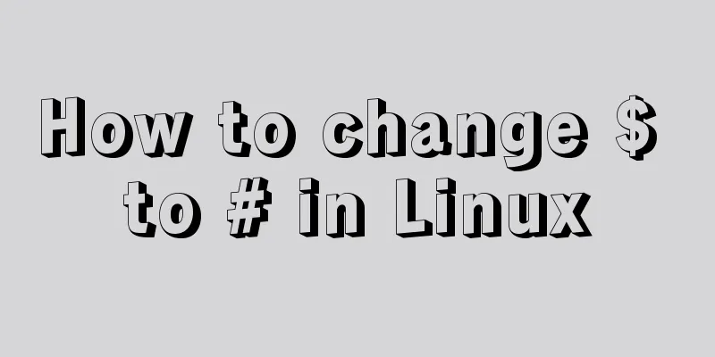 How to change $ to # in Linux