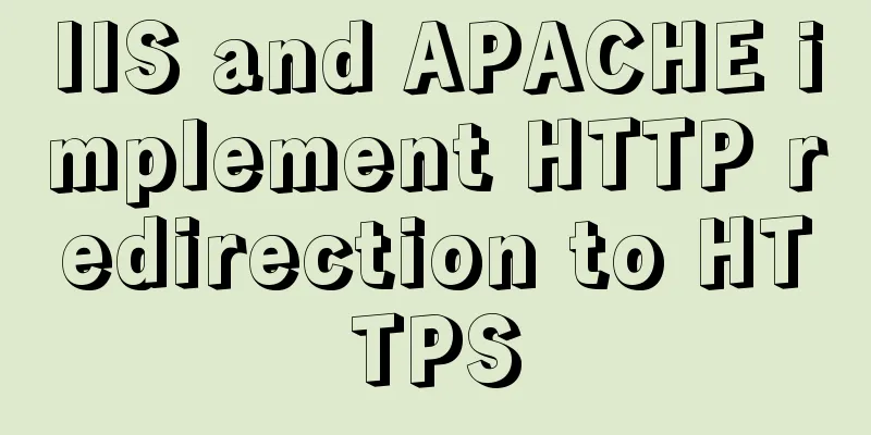 IIS and APACHE implement HTTP redirection to HTTPS