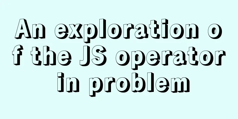 An exploration of the JS operator in problem