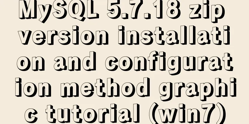MySQL 5.7.18 zip version installation and configuration method graphic tutorial (win7)