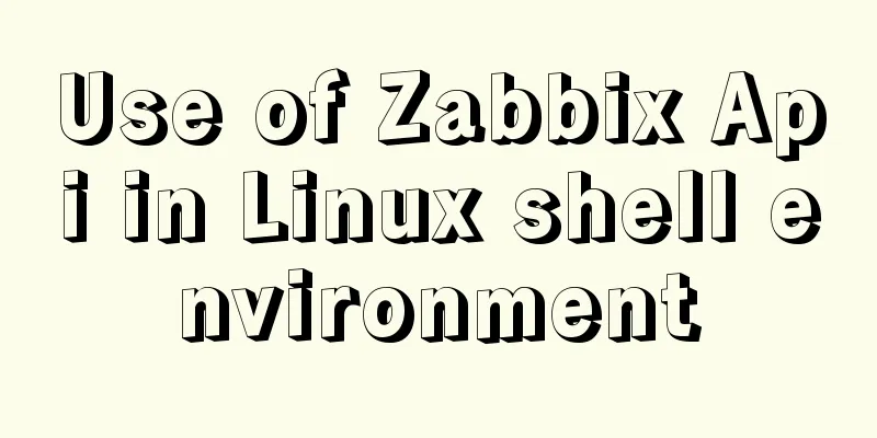 Use of Zabbix Api in Linux shell environment