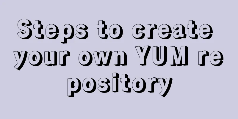 Steps to create your own YUM repository