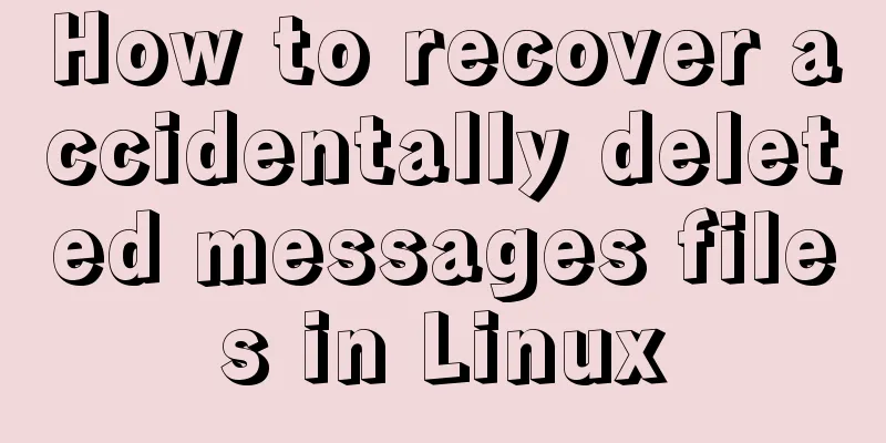 How to recover accidentally deleted messages files in Linux