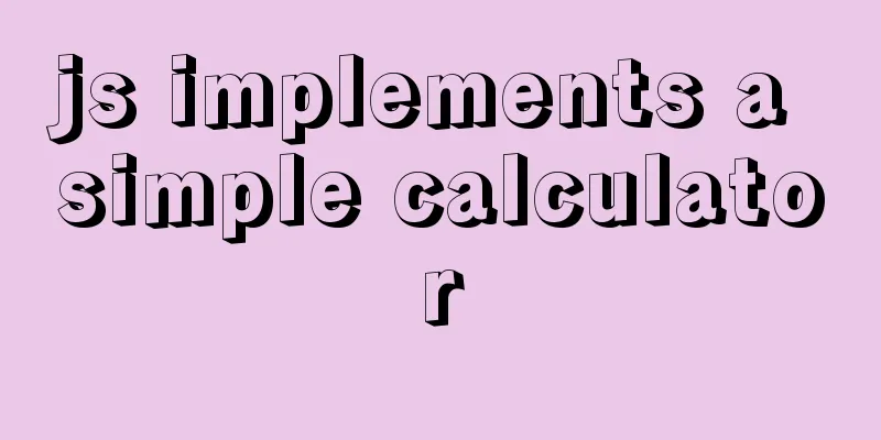 js implements a simple calculator