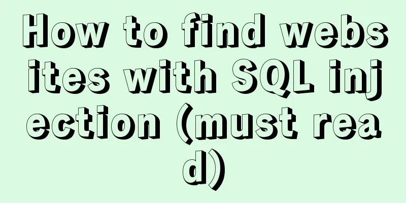 How to find websites with SQL injection (must read)