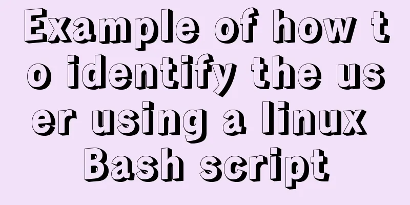 Example of how to identify the user using a linux Bash script