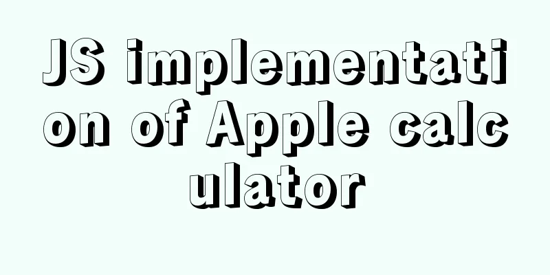 JS implementation of Apple calculator