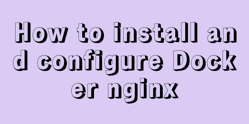 How to install and configure Docker nginx