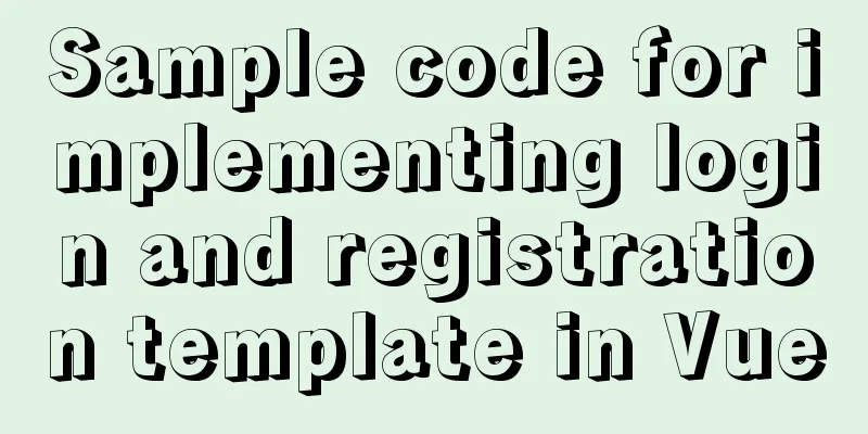 Sample code for implementing login and registration template in Vue