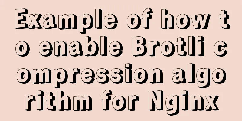 Example of how to enable Brotli compression algorithm for Nginx