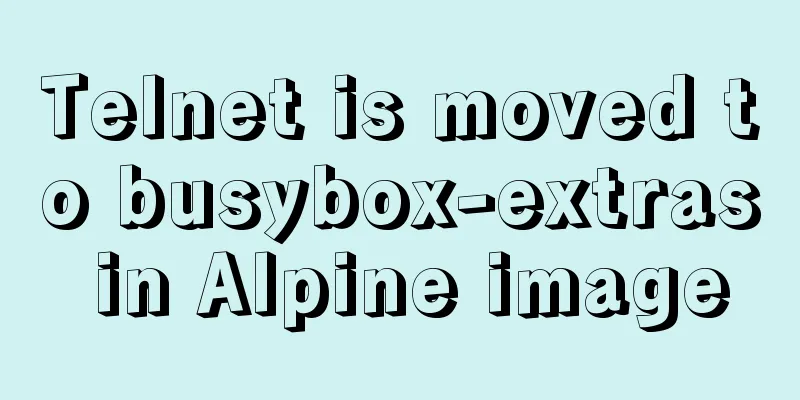 Telnet is moved to busybox-extras in Alpine image